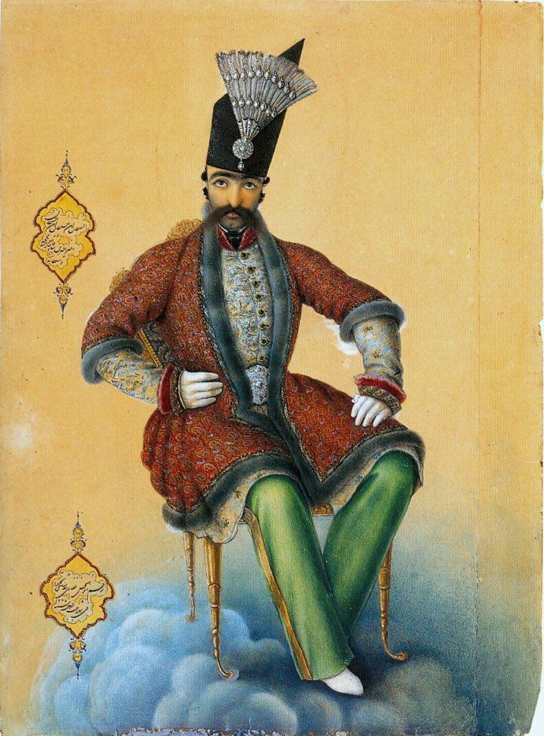 نگاره ی ناصرالدین شاه قاجار